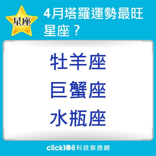 12星座4月塔羅運勢