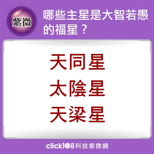 傻人有傻福？來看哪些主星是大智若愚的福星