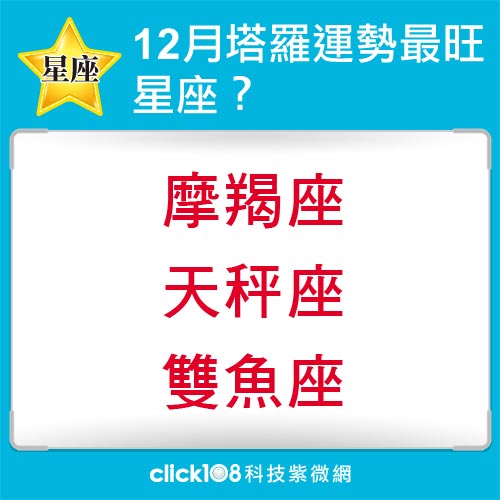 12星座12月塔羅運勢