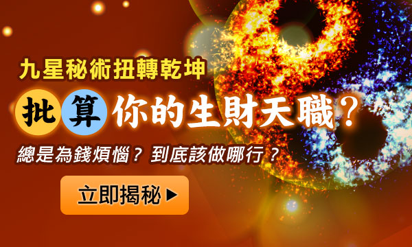 九星事業財富命盤