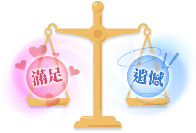 滿足還是遺憾